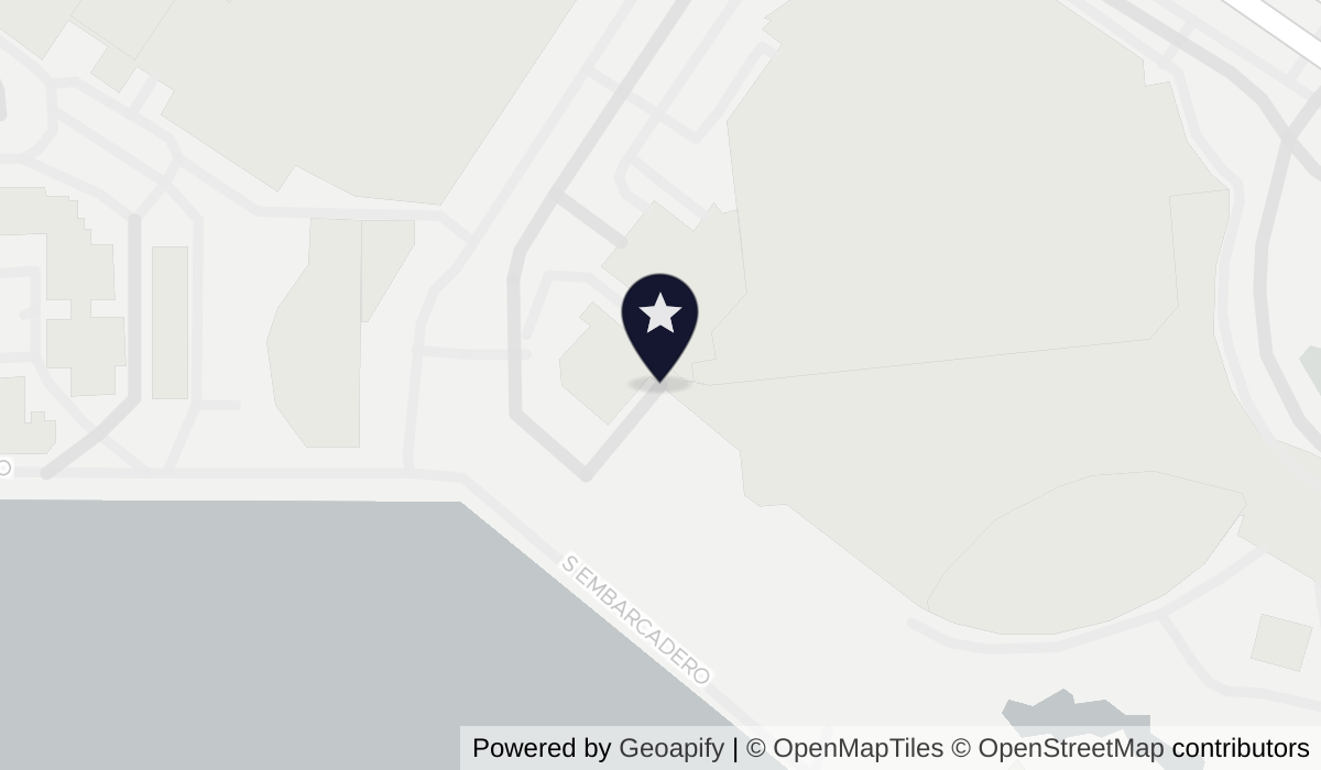 Map of Marriott Marquis San Diego Marina with nearby hotels and places