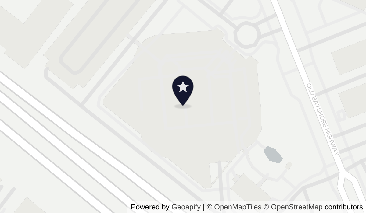 Map of Hyatt Regency San Francisco Airport with nearby hotels and places