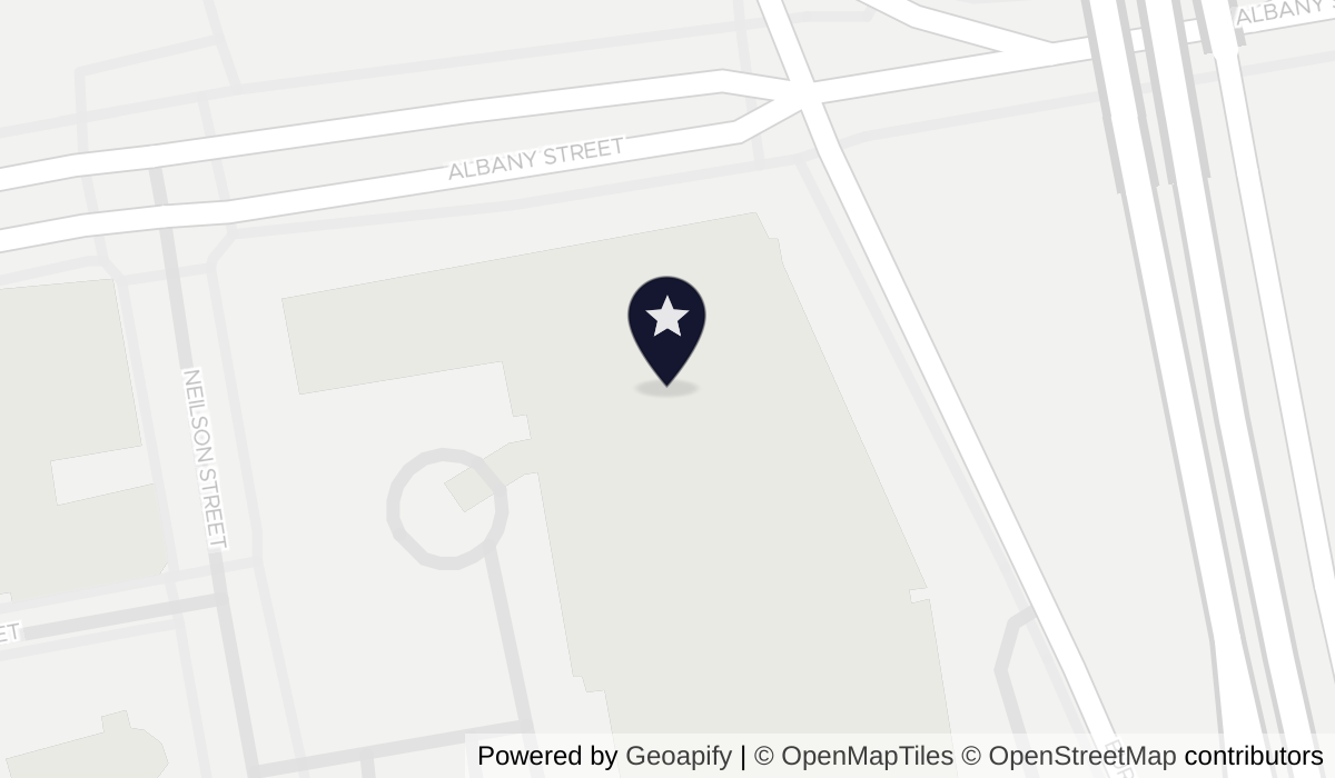 Map of Hyatt Regency New Brunswick with nearby hotels and places